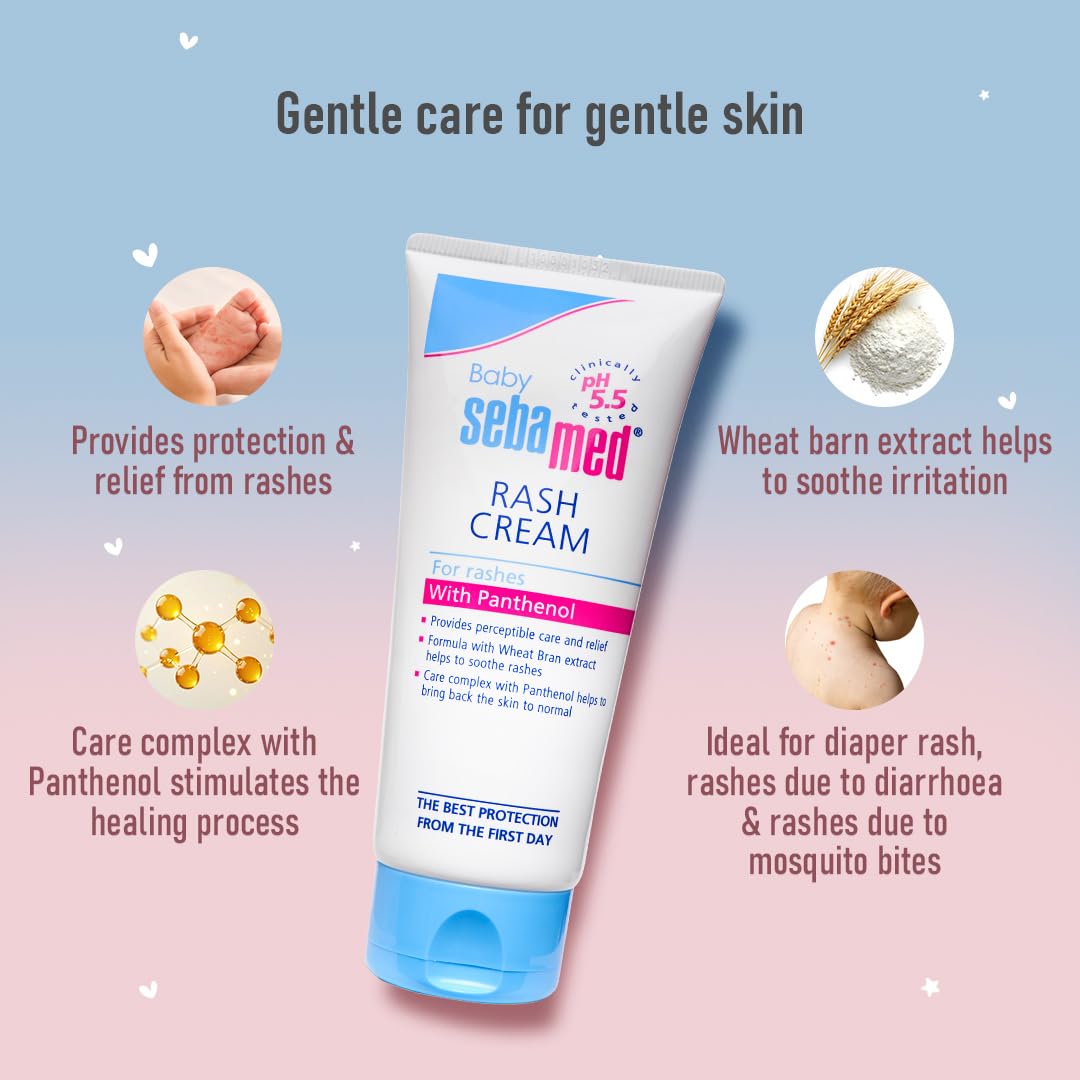 Sebamed Baby Rash Cream|pH 5.5|Ideal for Diaper Rashes|100 ml