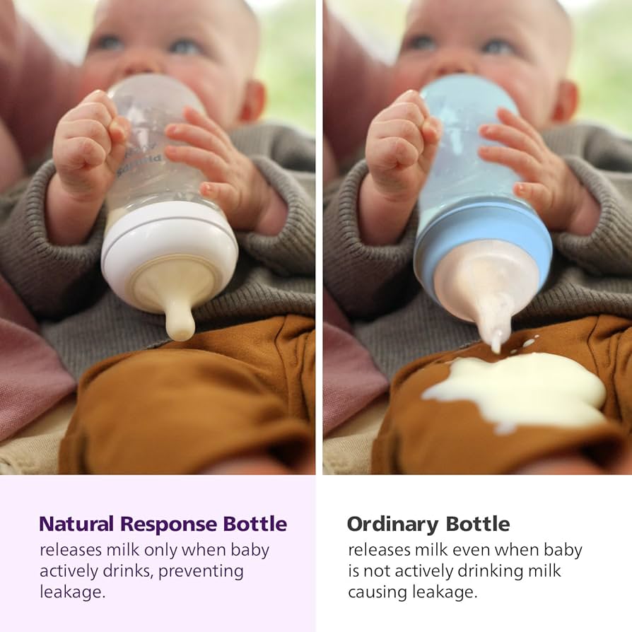 Philips Avent Natural Baby Feeding Bottle 125Ml Baby Milk Bottle for Newborns and Up, Bpa Free, 0+ Months (Model SCY900/01)