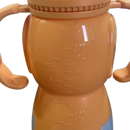 Cute Elephant-Shaped Feeding Bottle for Babies | 270 mL Leak-Proof BPA-Free Baby Milk Bottle (orange)