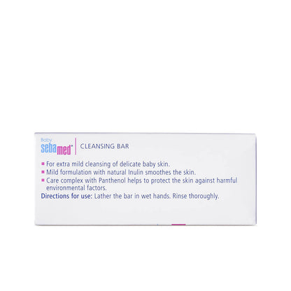 Sebamed Baby Cleansing Bar 100g|Ph 5.5 | With Panthenol|No tears & Soap Free bar| For Delicate skin