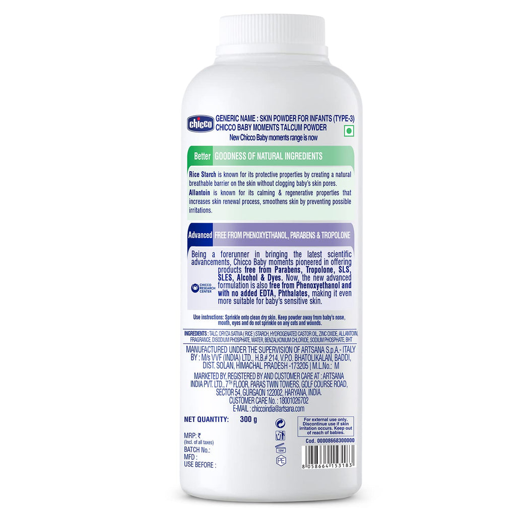 CHICCO BM TALCUM POWDER 150G