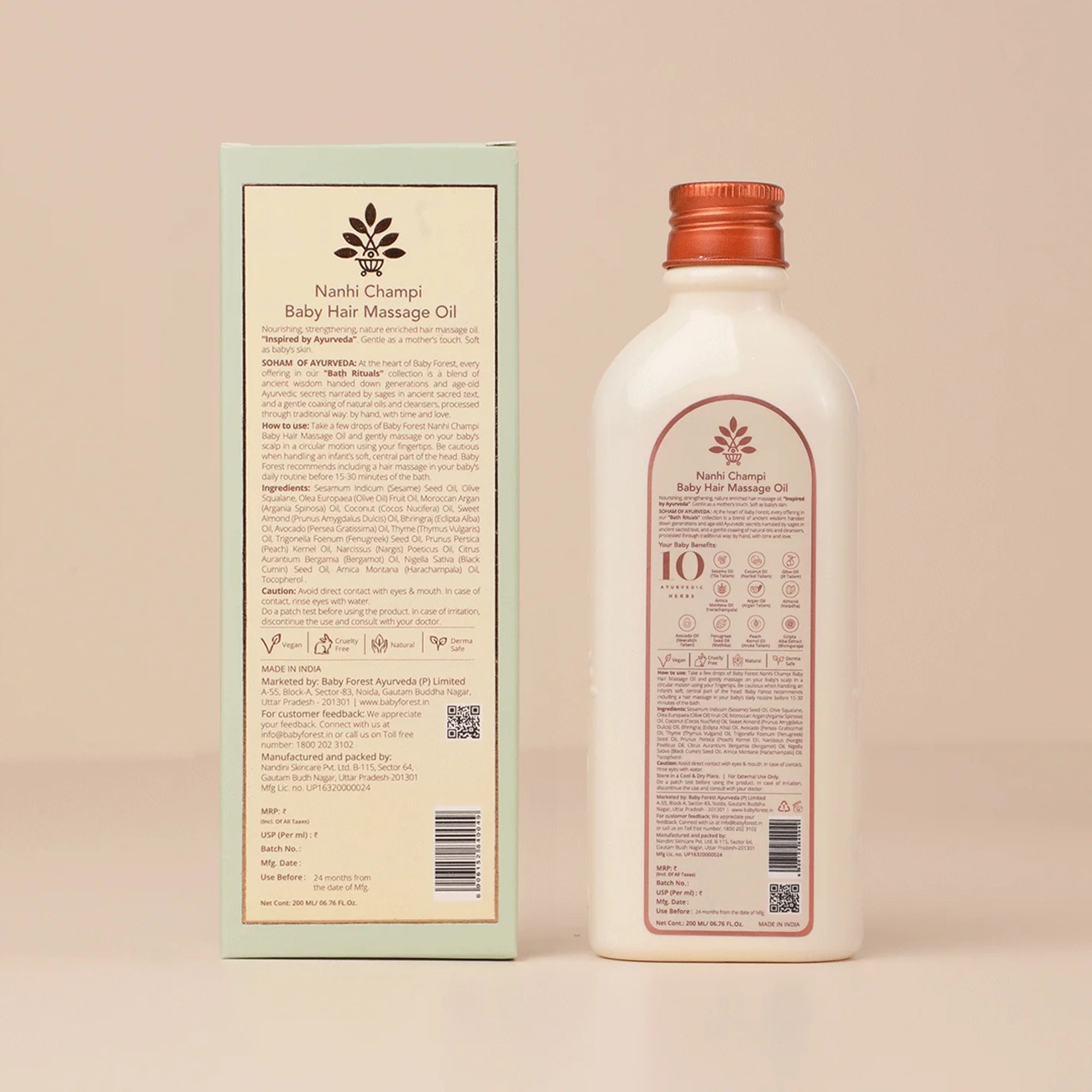Baby forest Baby Hair Massage Oil Nanhi Champi 200ml