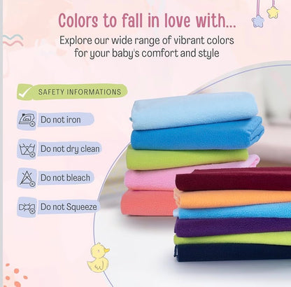 Soft Baby Dry Sheet | Leak-Proof & Washable Bed Protector (small~metallic blue)