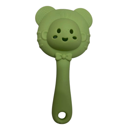 Teether for Baby | Musical Rattle Teethers for 3 to 24 Months | Silicone Rattle Teether | BPA-Free for Easy Teething |Green