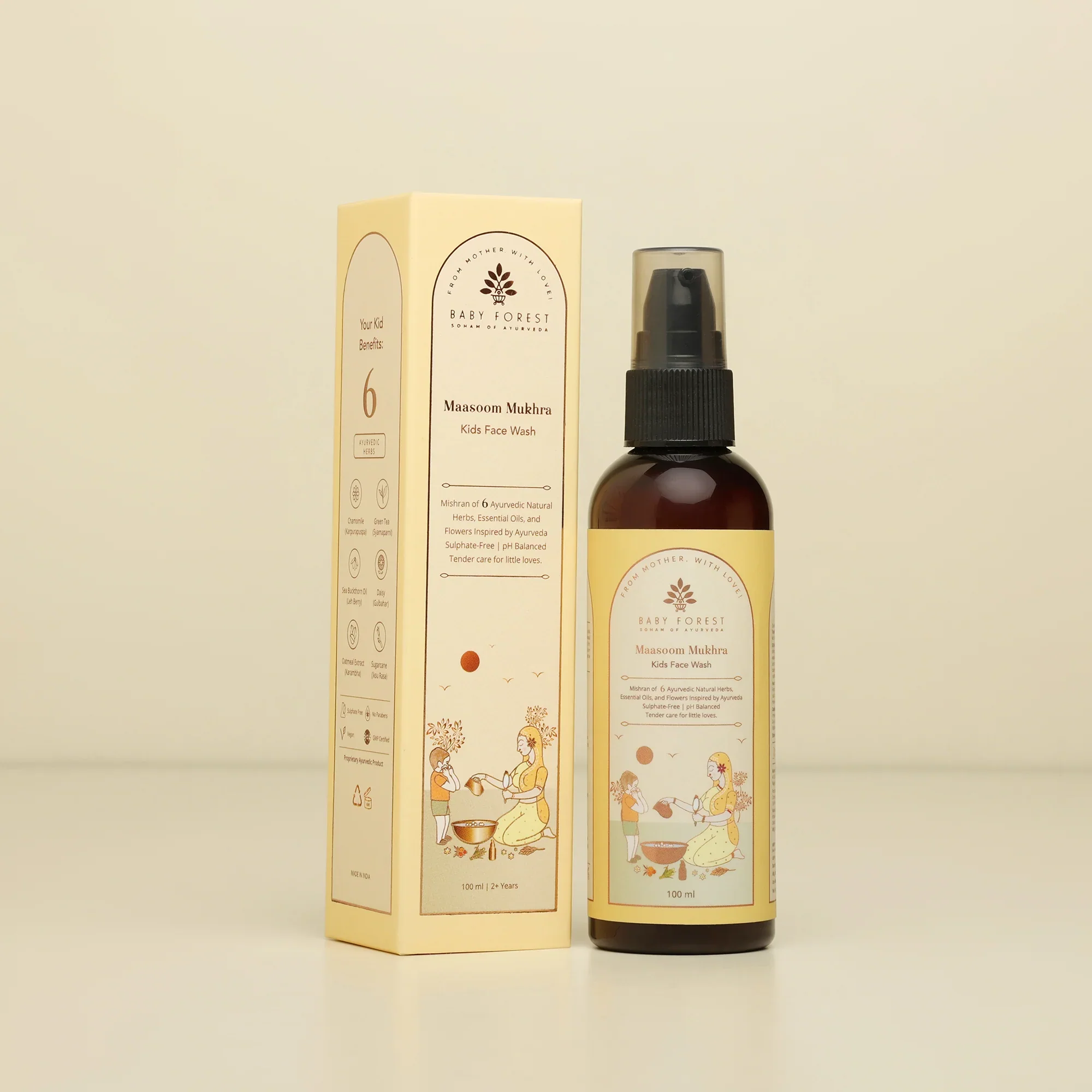 Baby forest Ayurvedic Kids Face Wash Maasoom Mukhra 100 ml
