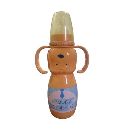 Cute Elephant-Shaped Feeding Bottle for Babies | 270 mL Leak-Proof BPA-Free Baby Milk Bottle (orange)