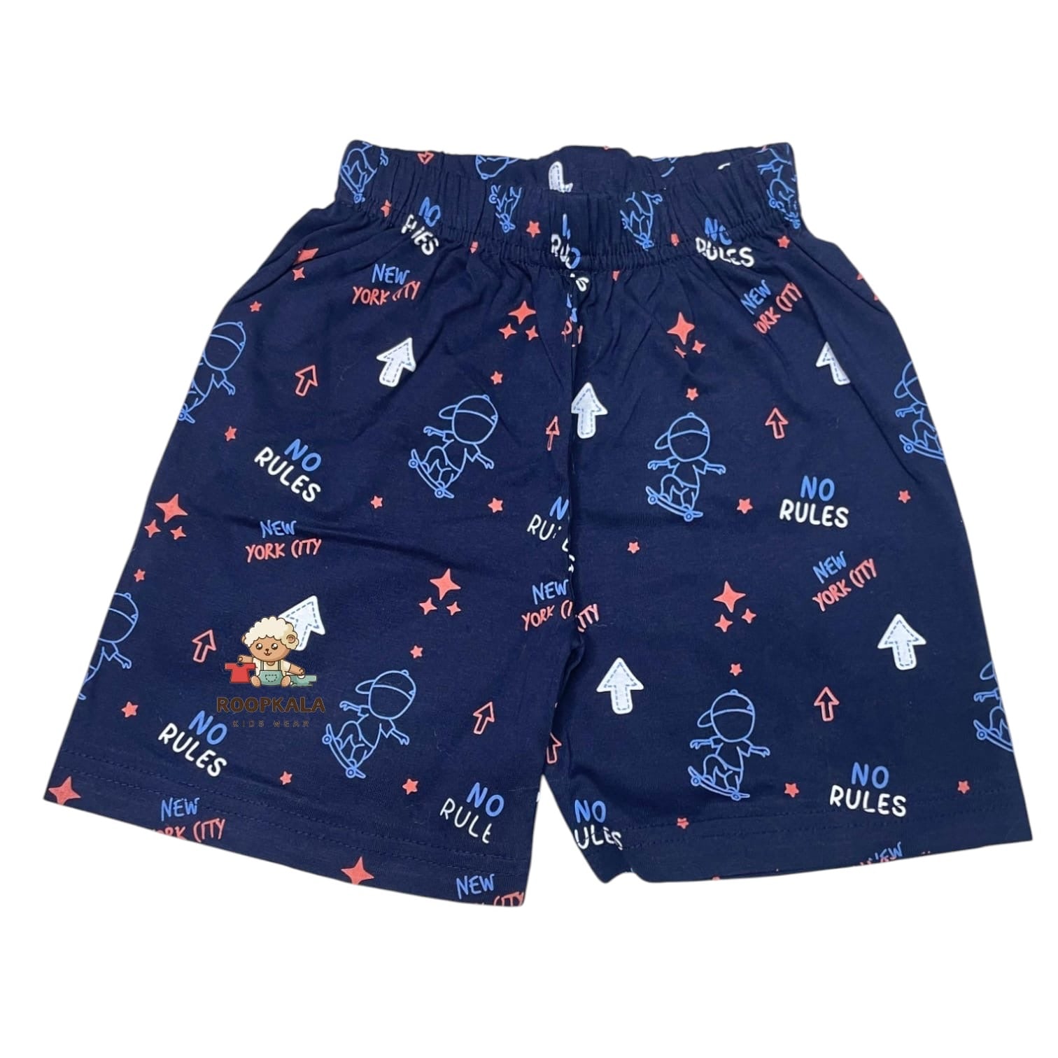 Cool Kids T-Shirt & Shorts Set – Boys 2-3 Years | No Rules Skate Print (orange)