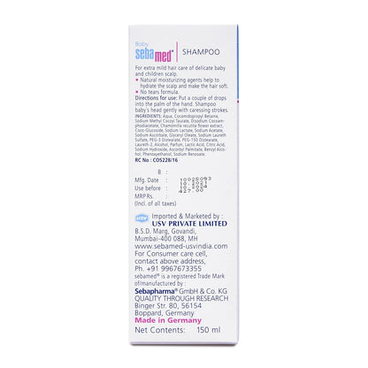 Sebamed Baby Shampoo|pH 5.5| Soap Free| No Tears | 150 ml