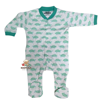 Baby Romper Set of 3 – 3-6 Months | Plain, Stripe & Cartoon Print (set of green-pista)