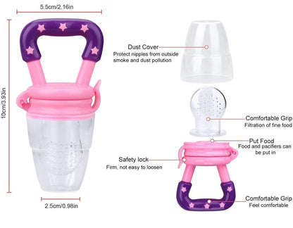 Silicone Fruit Nibbler for Baby 6-12 Months Baby Fruit Nibbler 3-6 Months Babies (mix any colour)