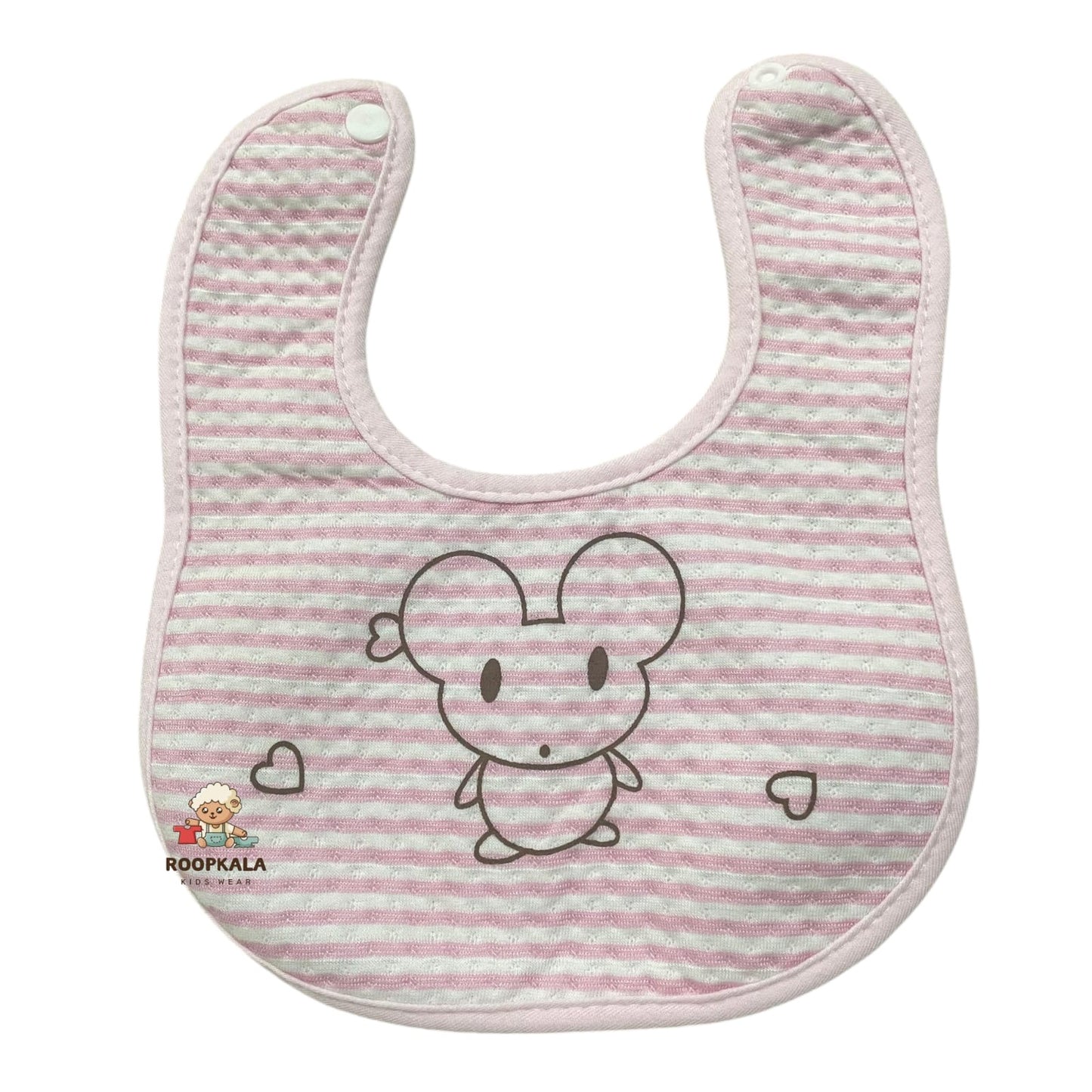 Cartoon Print Baby Bibs | Soft Cotton Feeding Bibs | Waterproof & Washable Bibs for Newborns & Toddlers (Pack of 3)