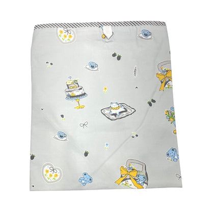 100% Cotton Baby Khoya with Cute Print – Soft, Breathable & Gentle on Skin (grey)