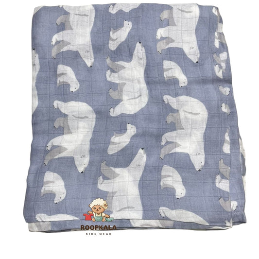 100% Muslin Baby Swaddle – Minimalist Design with Soft Pastel Colours