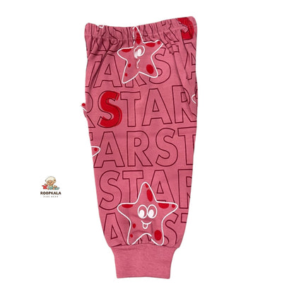Baby Cotton Cord Set 0–6 Months – Soft & Stylish Printed Suit for Infants (pink)