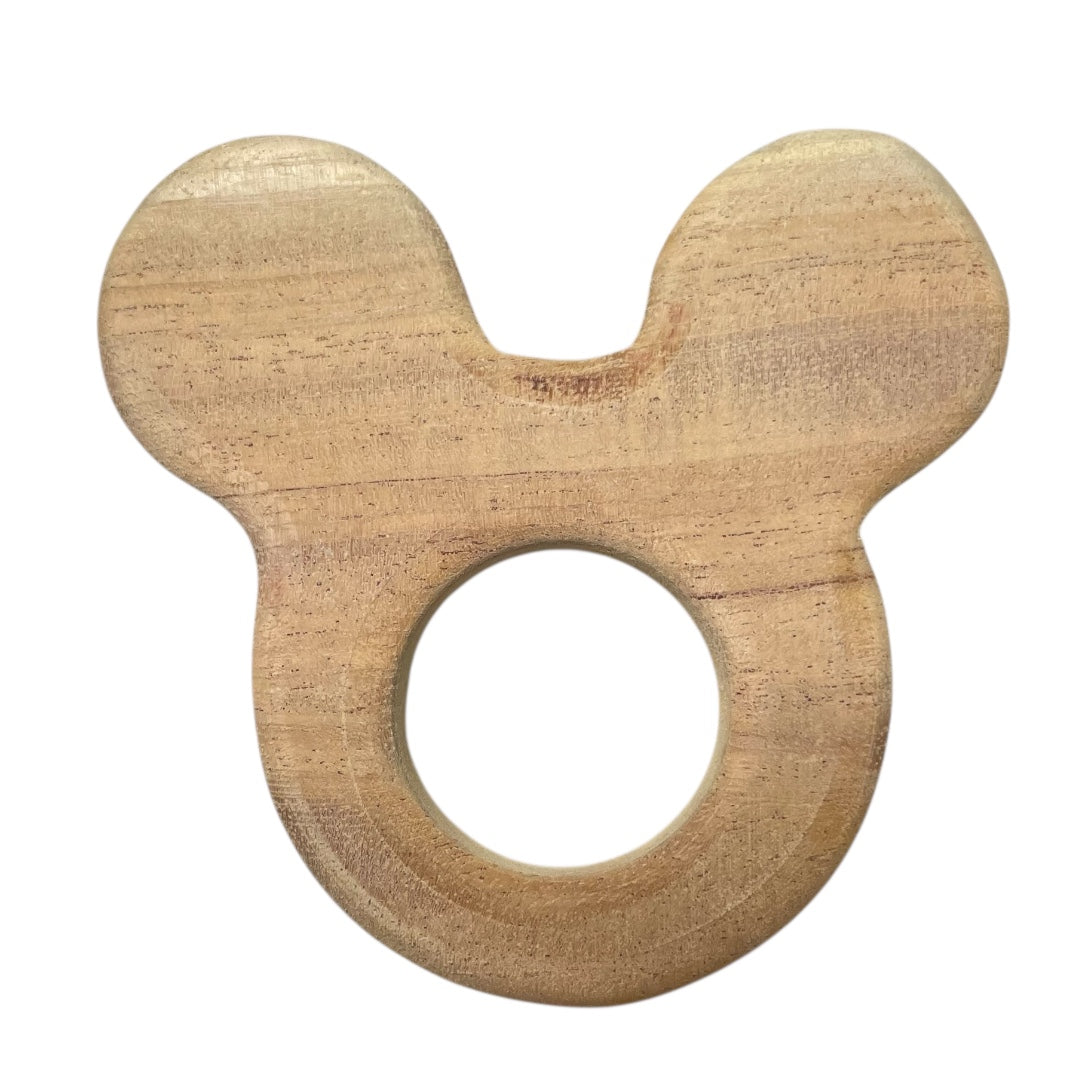 Neem Wooden Teether & Rattle for Babies of Age 0 to 3 Years( 3 piece set)
