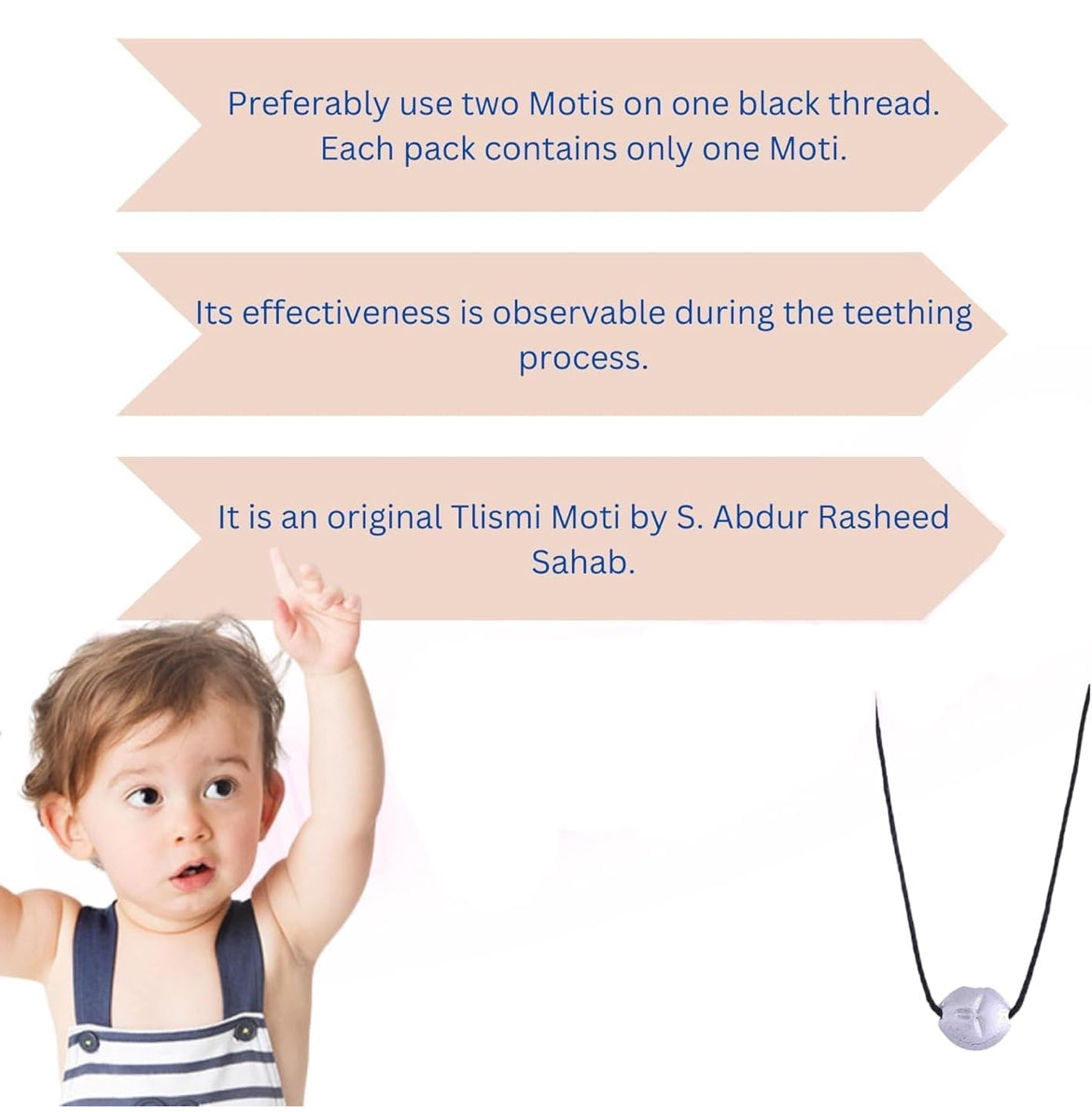 Original Tilismi Moti for Teething Babies by S. Abdur Rasheed for Kids pack of 1