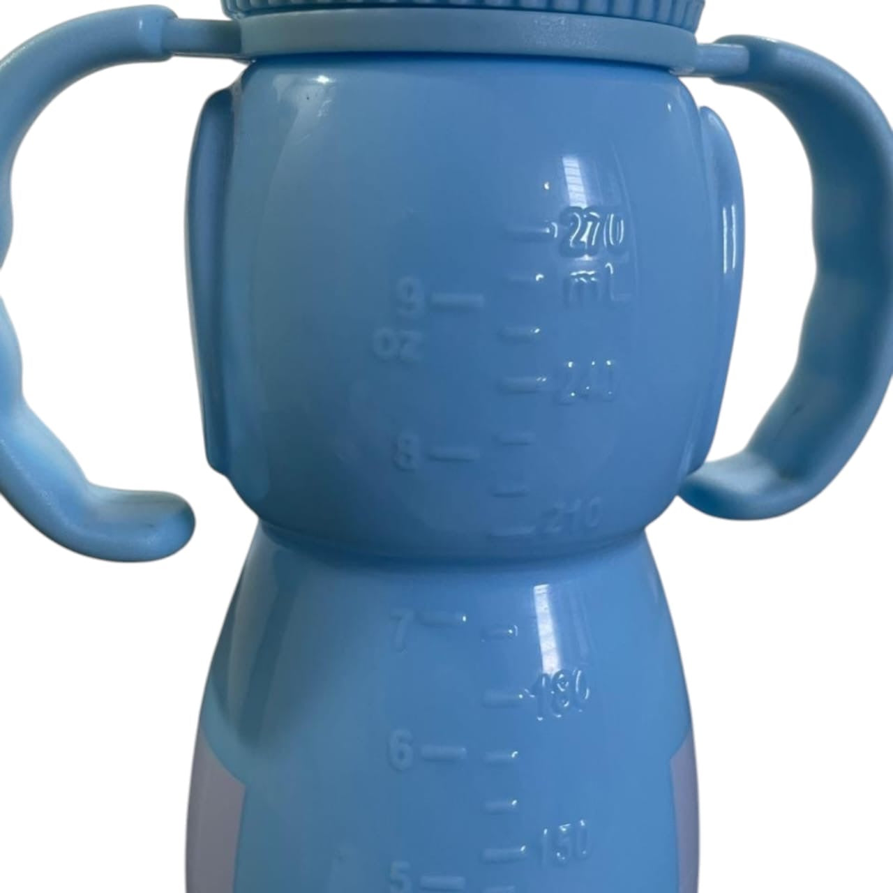 Cute Elephant-Shaped Feeding Bottle for Babies | 270 mL Leak-Proof BPA-Free Baby Milk Bottle (blue)