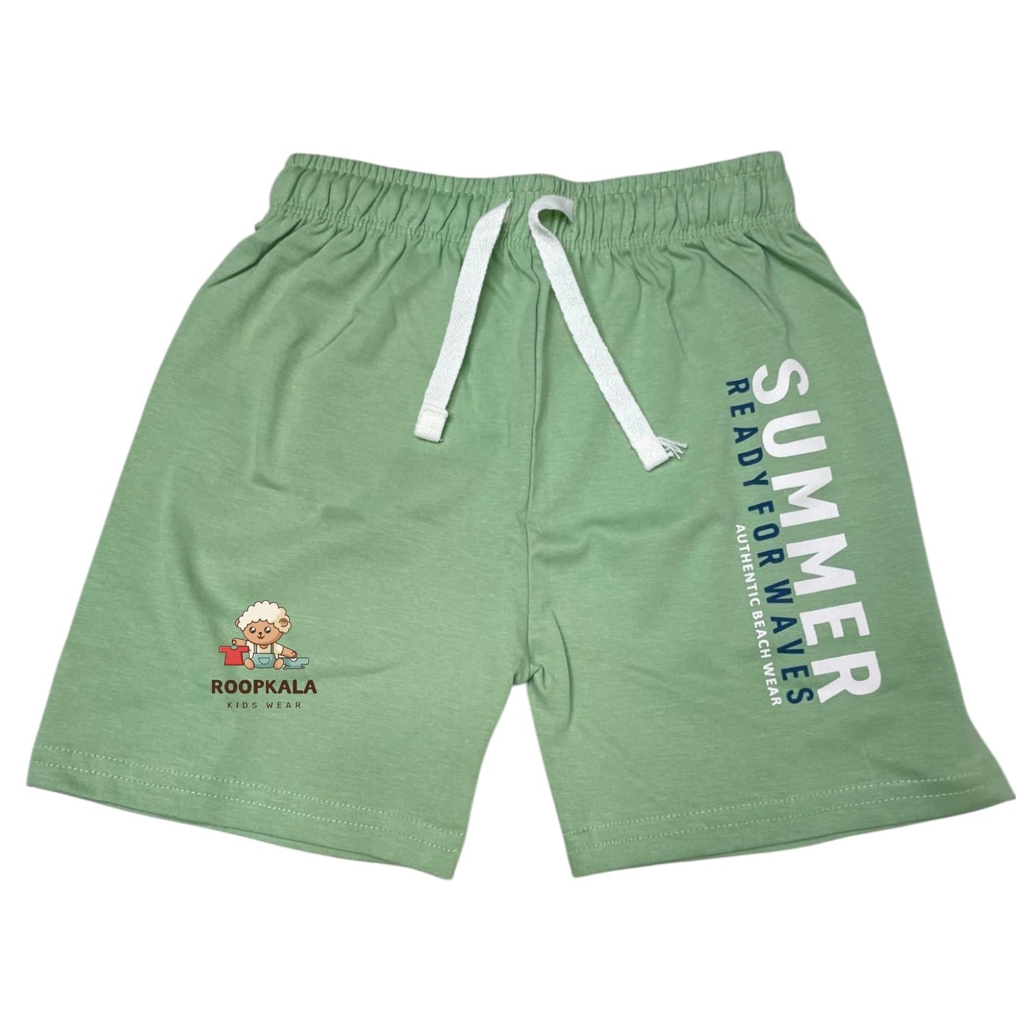 Premium Summer Outfit Set for Boys – Polo T-Shirt & Shorts | 2-3 Years (green-pista)