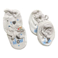 Premium Heavy Quality Baby Mitten & Booties Set – Soft Cotton, “I ♥ MOM” Design