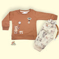 Premium Cotton Baby Suit with Full Sleeves – Soft & Comfortable Daily Wear (orange)