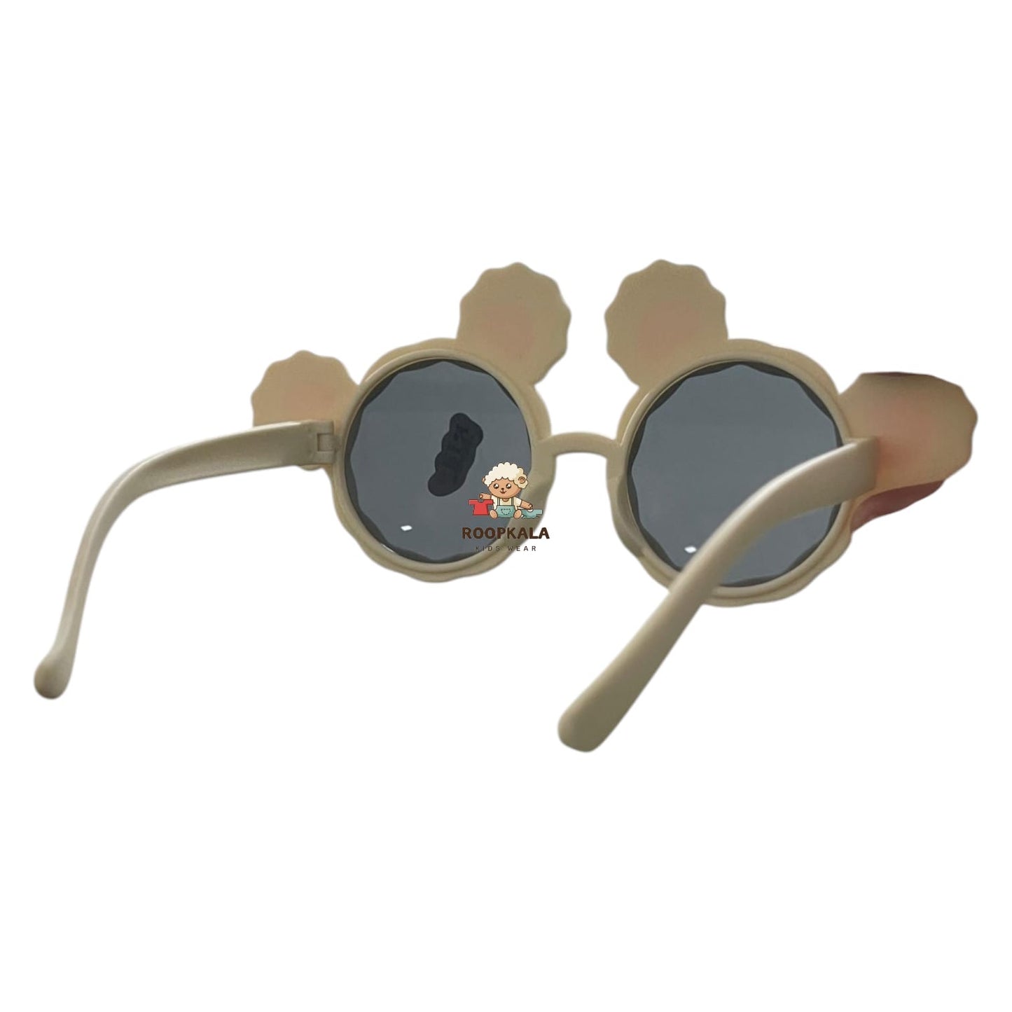 Kids Round Sunglasses Micky mouse style (cream)