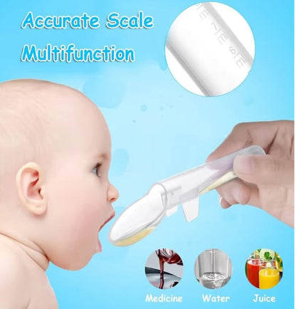 Baby Infant Plastic Feeding Medicine Spoon Dropper with Baby Spoon Feeder 2 piece set