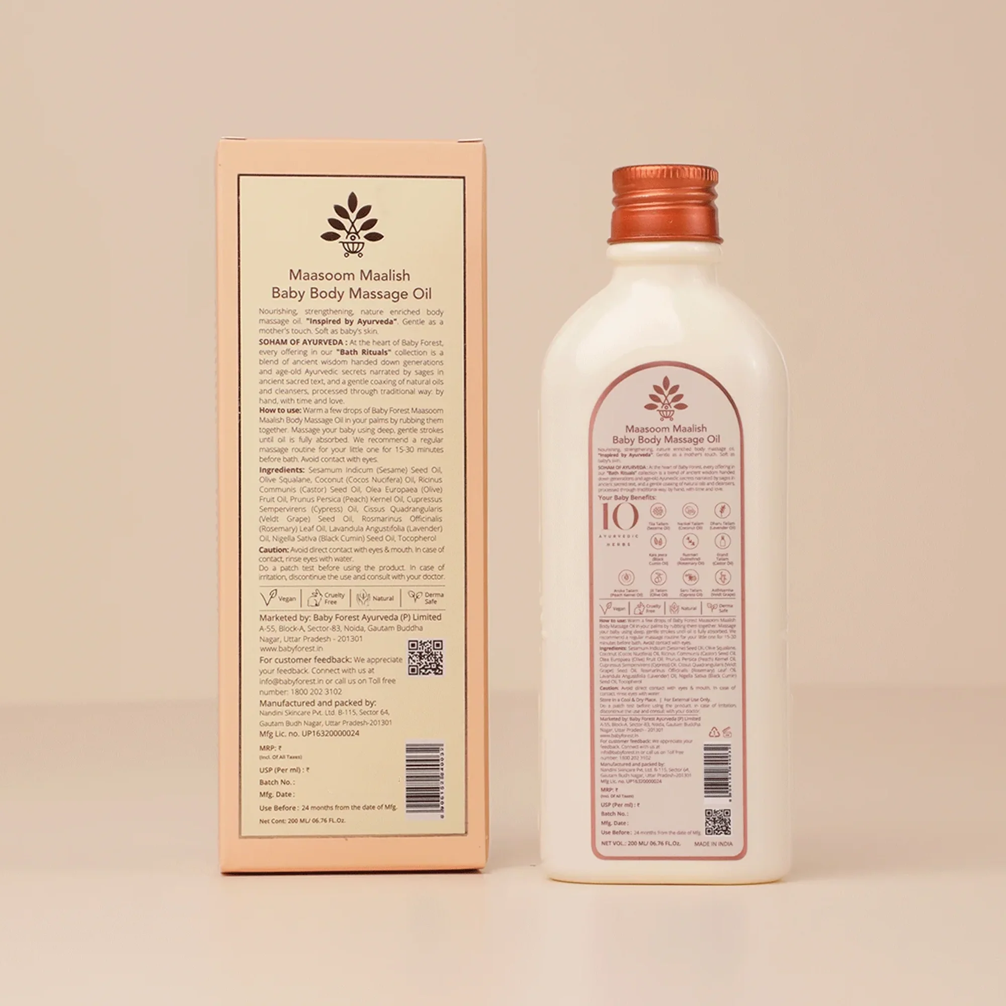 Baby forest Baby Body Massage Oil Maasoom Maalish 200ml