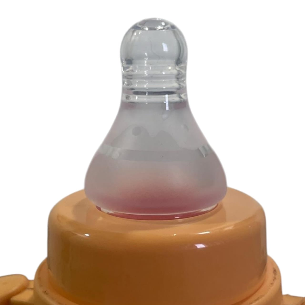 Cute Elephant-Shaped Feeding Bottle for Babies | 270 mL Leak-Proof BPA-Free Baby Milk Bottle (orange)
