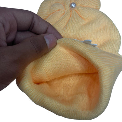 Soft Winter Cap for Babies (0–6 Months) – Warm, Cozy & Gentle on Skin (pack of 1)