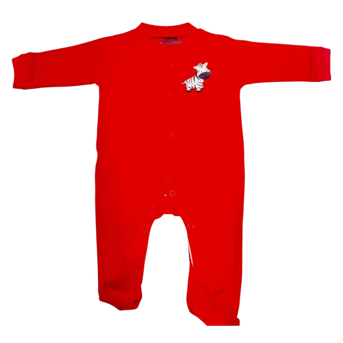 Baby Romper Set of 3 – 3-6 Months | Plain, Stripe & Cartoon Print (set of red)