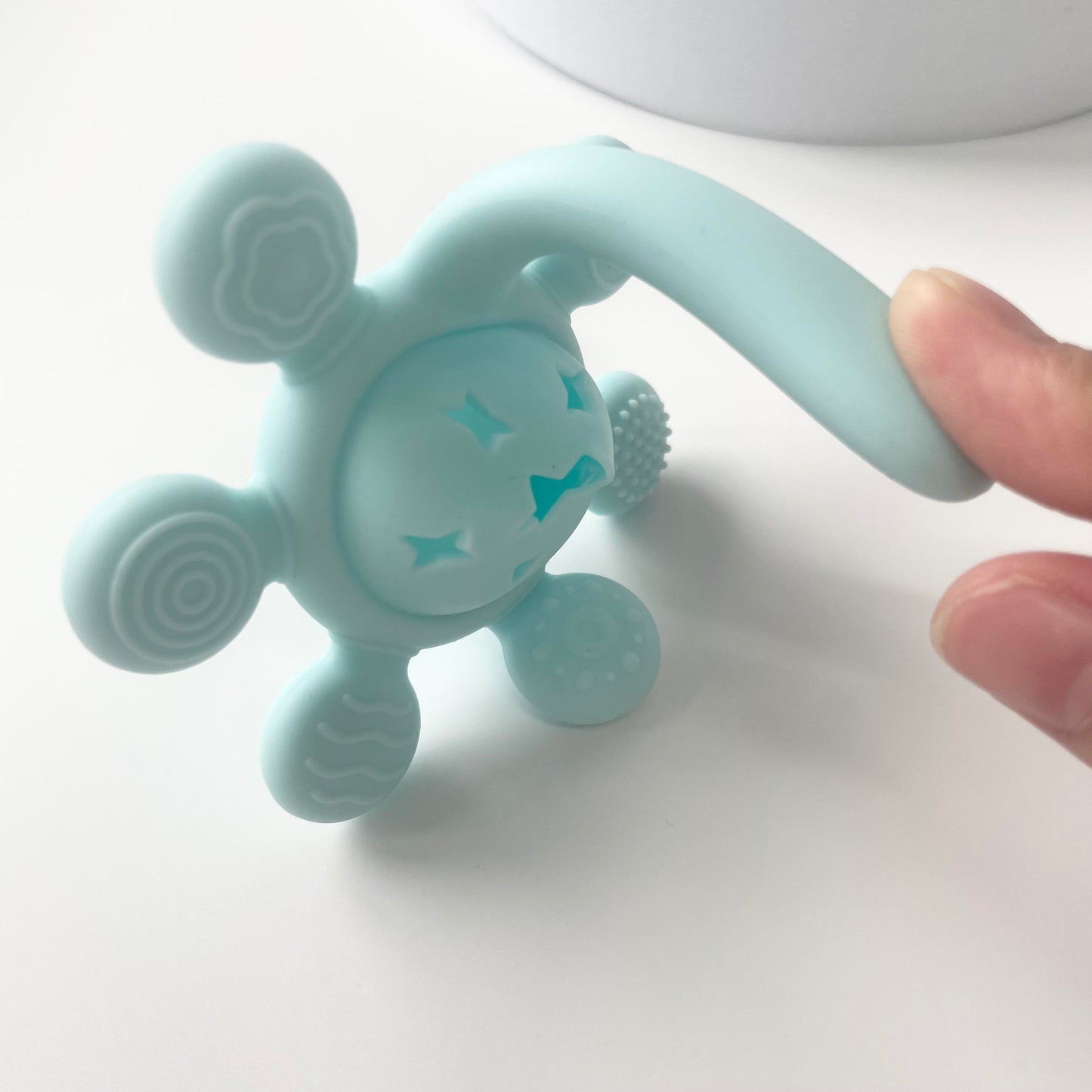 SUN SILICONE TEETHER RATTLE TOY – SOFT & SAFE FOR BABIES