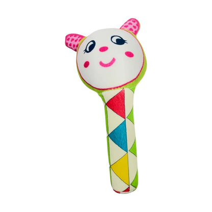 Soft Baby Rattle & Squeaky Toy – Safe, Plush & Fun Sound Play for Newborns