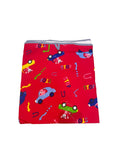 Cartoon All Over Print Baby Khoya with Net – Affordable & Safe (Up to 1 Year) red