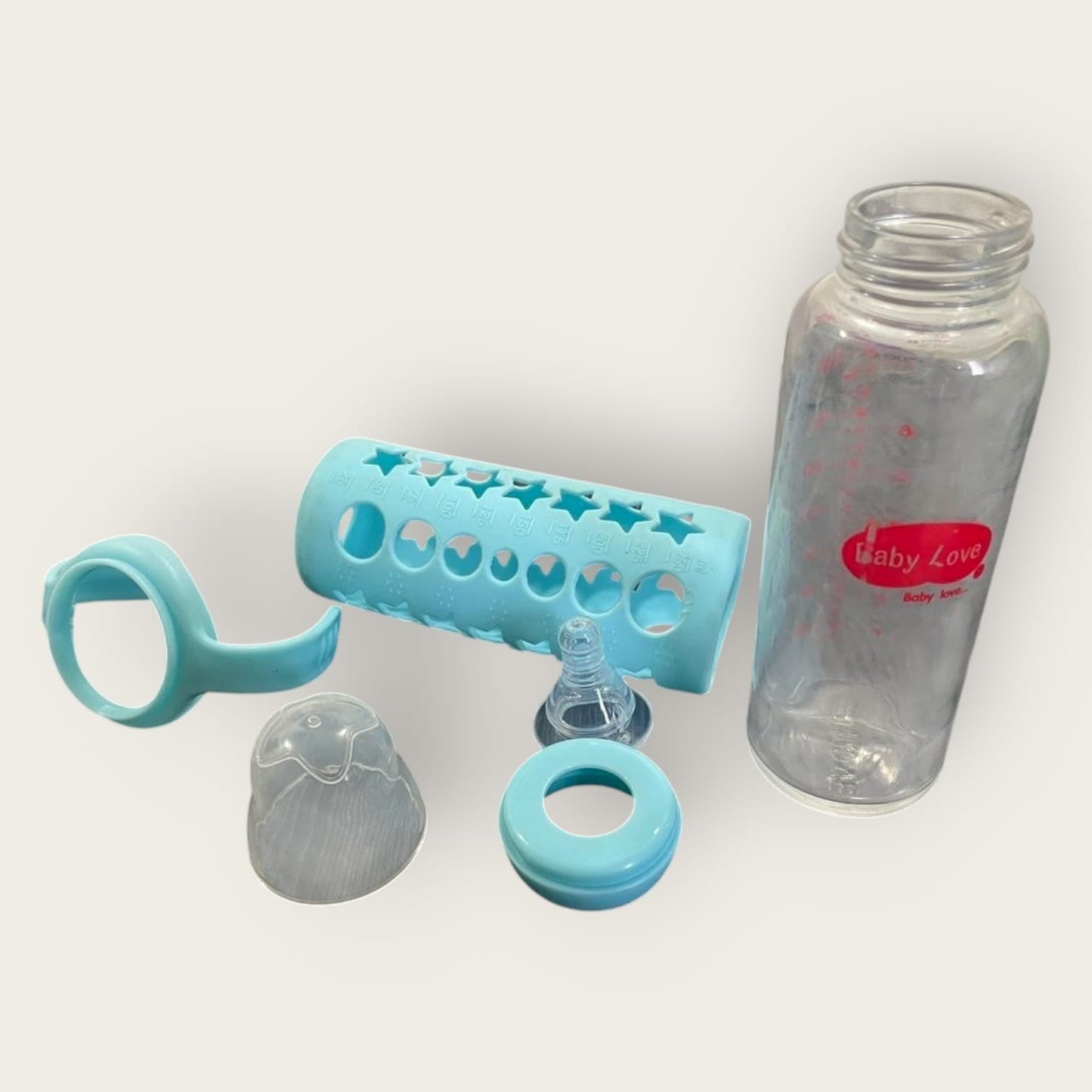 Durable 250 mL Glass Feeding Bottle for Babies | BPA-Free, Heat-Resistant, Anti-Colic Baby Milk Bottle