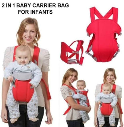 Baby Carrier Bag Adjustable with Comfortable Head Support & Buckle Straps(blue)