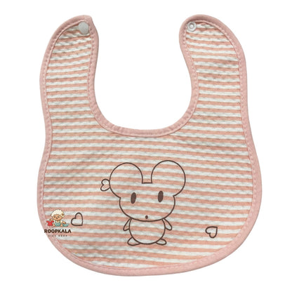 Cartoon Print Baby Bibs | Soft Cotton Feeding Bibs | Waterproof & Washable Bibs for Newborns & Toddlers (Pack of 3)