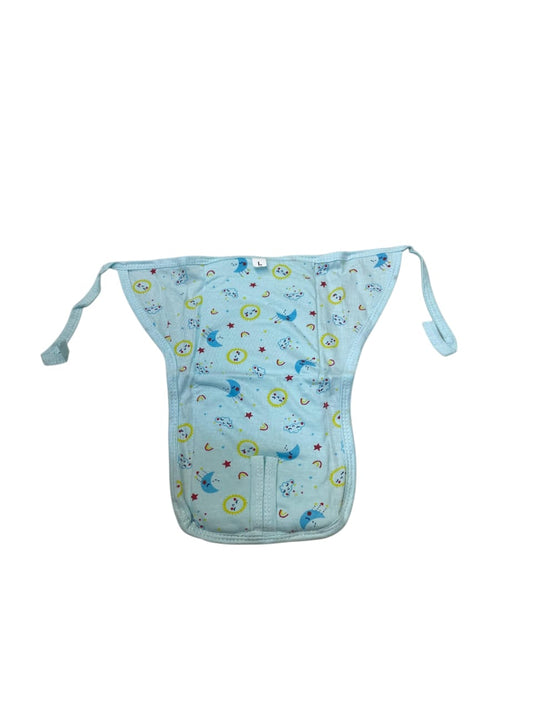 Soft Padded Baby Langot/Diaper – Washable & Reusable Cotton Comfort (blue)