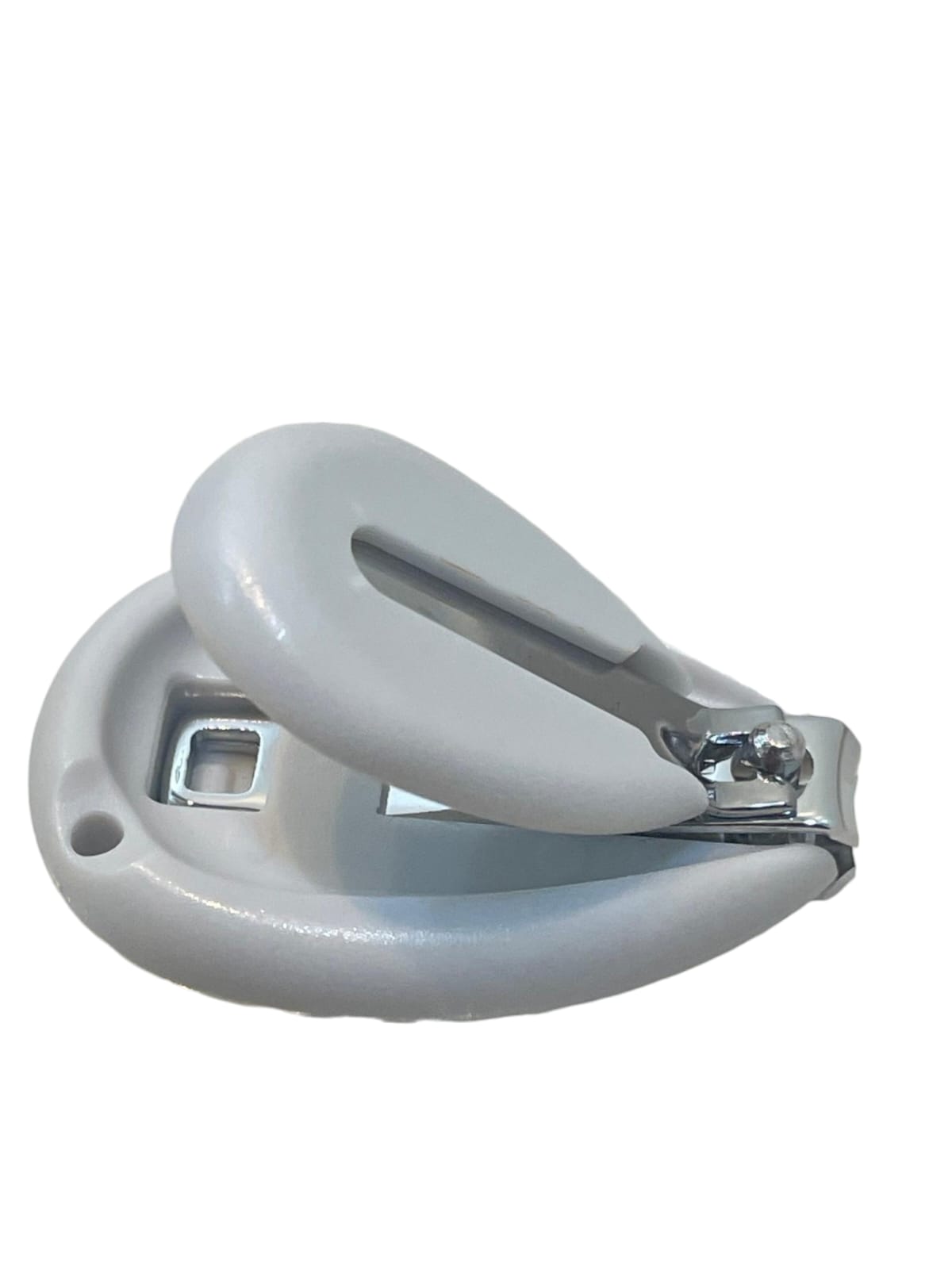 Safe Baby Nail Cutter | Small & Gentle Nail Clipper for Newborns and Infants | Easy Grip & Skin Protection grey