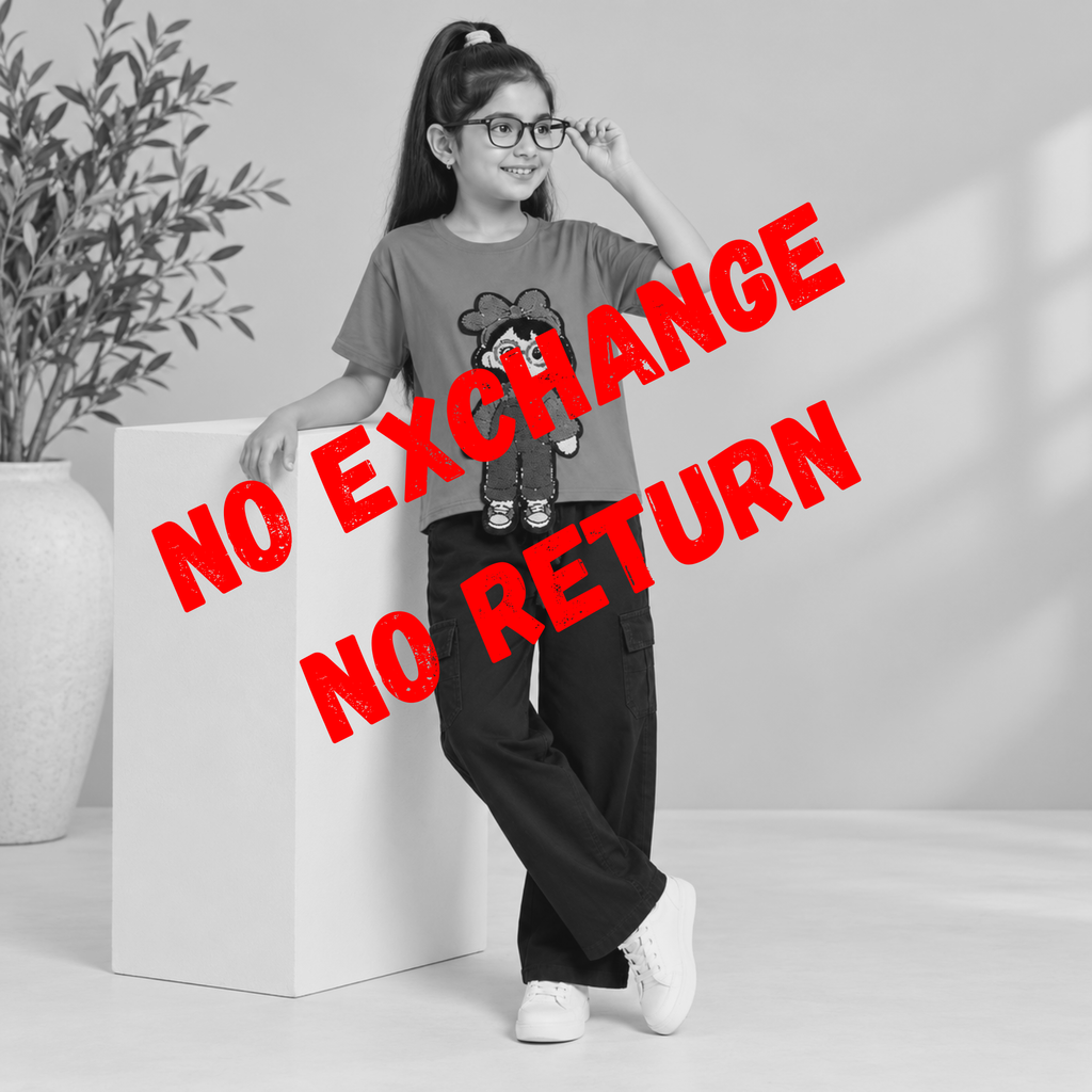 Girls Casual Top T-Shirt & Pant Set | Stylish Printed Design | Comfortable Everyday Wear for Girls