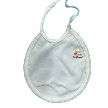 Soft Cotton Baby Bib Pack of 2 | Washable Feeding Bibs for Newborns & Infants | Gentle & Absorbent