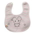Cartoon Print Baby Bib | Soft Cotton Feeding Bib | Waterproof & Washable Bib for Newborns & Toddlers (Pack of 1) pink