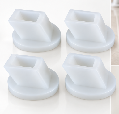 white Silicon Vacuum Rubber Pad Baby Swing Cradle Ghodiyu Datta4 Pcs juhla Silicon Rubber Pad white silicone datta